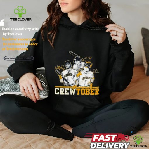 Christian Yelich and Willy Adames and William Contreras Crewtober shirt