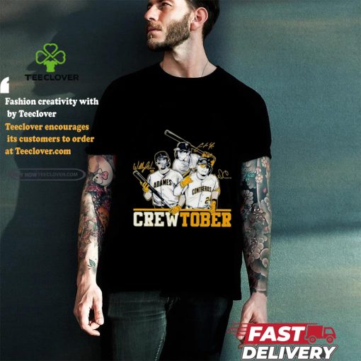 Christian Yelich and Willy Adames and William Contreras Crewtober shirt