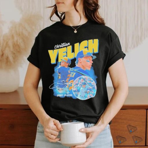 Christian Yelich signature shirt