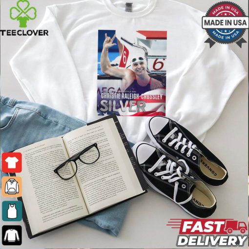 Christie Raleigh Crossley Team USA Silver Medal Women’s 50m Freestyle S10 Paris Paralympics Poster t shirt