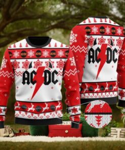 Christmas Acdc Band Ugly Sweater, Acdc Rock Band Xmas Sweater