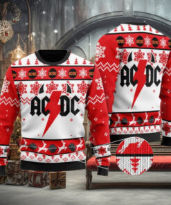 Christmas Acdc Band Ugly Sweater, Acdc Rock Band Xmas Sweater