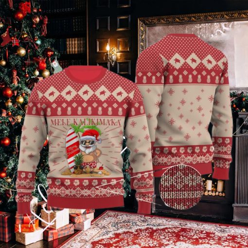 Christmas Aloha Hawaii Mele Kalikimaka Ugly Christmas Sweater,