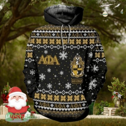 Christmas Alpha Phi Alpha Manly Deeds Hoodie 3D All Over Print