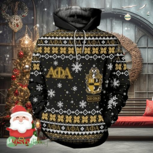 Christmas Alpha Phi Alpha Manly Deeds Hoodie 3D All Over Print