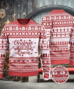 Christmas Baking Queen Baker Gift Ugly Sweater For Woman
