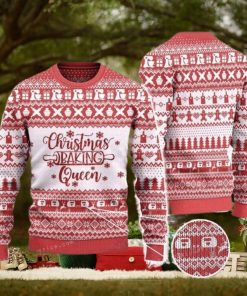 Christmas Baking Queen Baker Gift Ugly Sweater For Woman