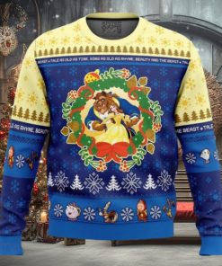 Christmas Beauty and the Beast Disney Ugly Christmas Sweater Best Gift For Men And Women