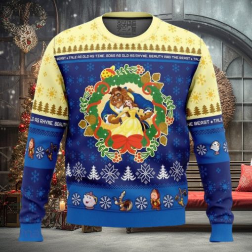 Christmas Beauty and the Beast Disney Ugly Christmas Sweater Best Gift For Men And Women