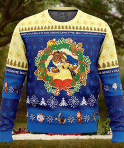 Christmas Beauty and the Beast Disney Ugly Christmas Sweater Best Gift For Men And Women