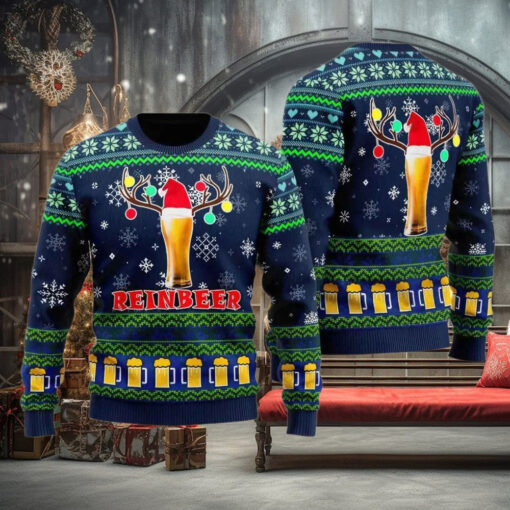 Christmas Beer Reindeer Ugly Christmas Sweater