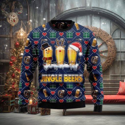 Christmas Beer Reindeer Ugly Sweater Christmas Party