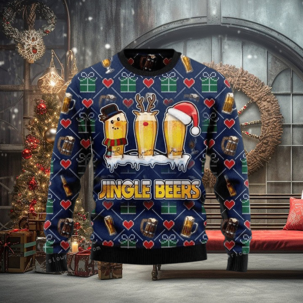Christmas Beer Reindeer Ugly Sweater Christmas Party Christmas Beer Reindeer Ugly Sweater Christmas Party