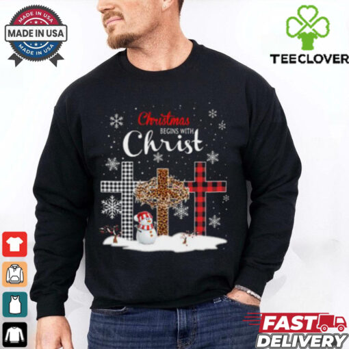 Christmas Begins With Christ T Shirts