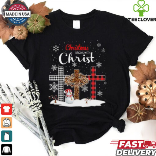 Christmas Begins With Christ T Shirts