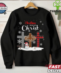 Christmas Begins With Christ T Shirts