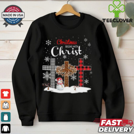 Christmas Begins With Christ T Shirts