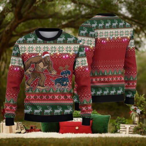 Christmas BigFoot Ugly Sweater, Sasquatch Sweater, Xmas Sweater