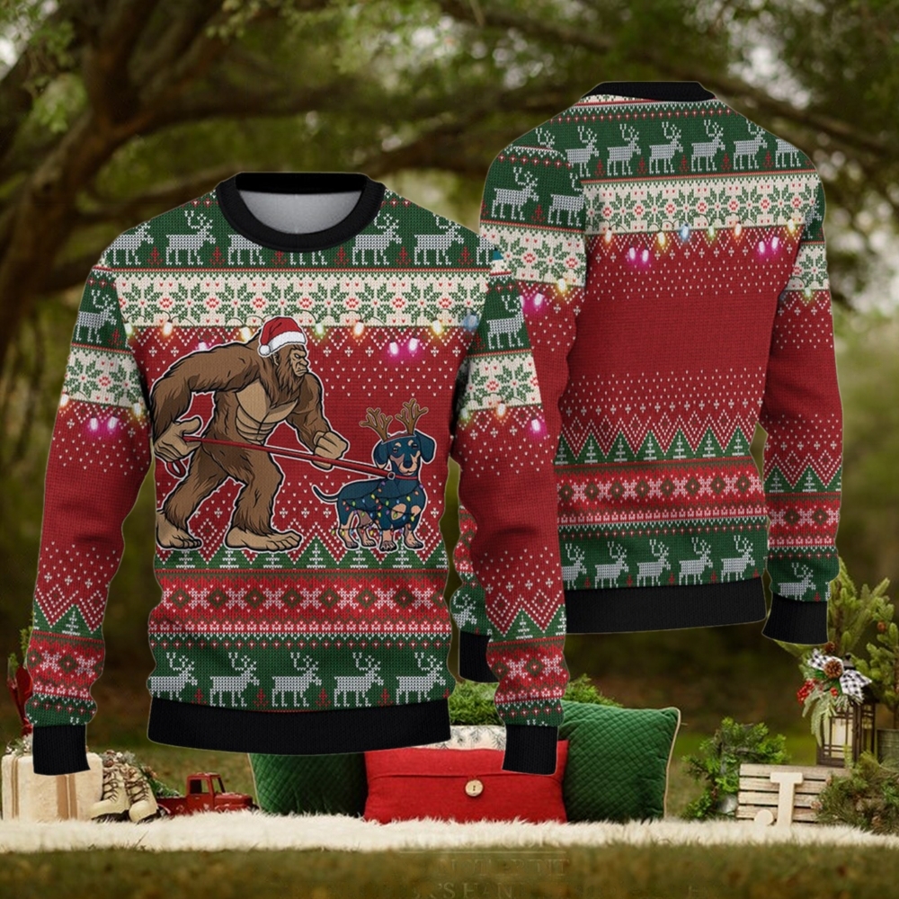Christmas BigFoot Ugly Sweater, Sasquatch Sweater, Xmas Sweater Christmas BigFoot Ugly Sweater, Sasquatch Sweater, Xmas Sweater