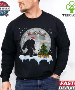 Christmas Bigfoot Santa Tree Sleigh Moon Reindeer Snow T Shirt Recovered 2 Christmas Bigfoot Santa Tree Sleigh Moon Reindeer Snow T Shirt Recovered