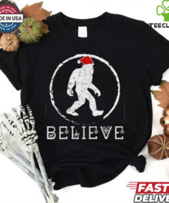 Christmas Bigfoot with Santa Hat T Shirt Recovered 3 Christmas Bigfoot with Santa Hat T Shirt Recovered