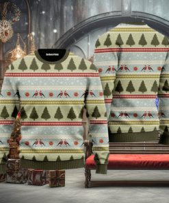 Christmas Birds Pattern Ugly Christmas Sweater Gift For Men And Women