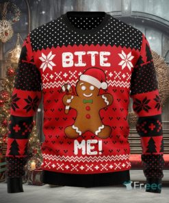 Christmas Bite Me Ugly Christmas Sweater 3D Printed Christmas Sweater