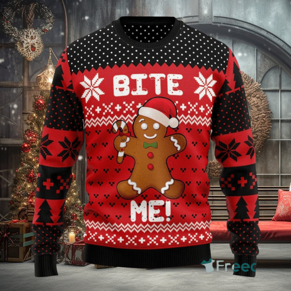 Carolina Panthers Christmas Forrest Pattern Ugly Christmas Sweater