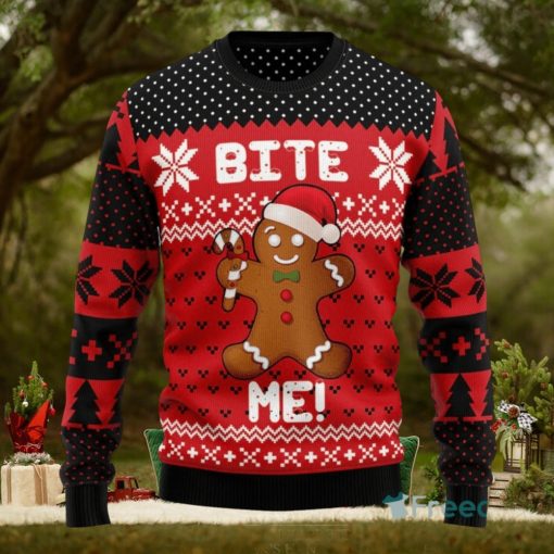 Christmas Bite Me Ugly Christmas Sweater 3D Printed Christmas Sweater