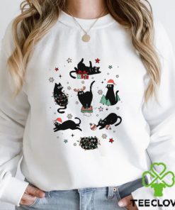 Christmas Black Cat Sweathoodie, sweater, longsleeve, shirt v-neck, t-shirt