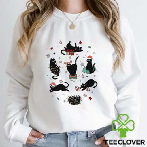 Christmas Black Cat Sweathoodie, sweater, longsleeve, shirt v-neck, t-shirt