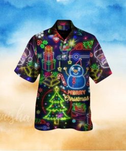 Christmas Bright Neon Lighting Hawaiian Shirt