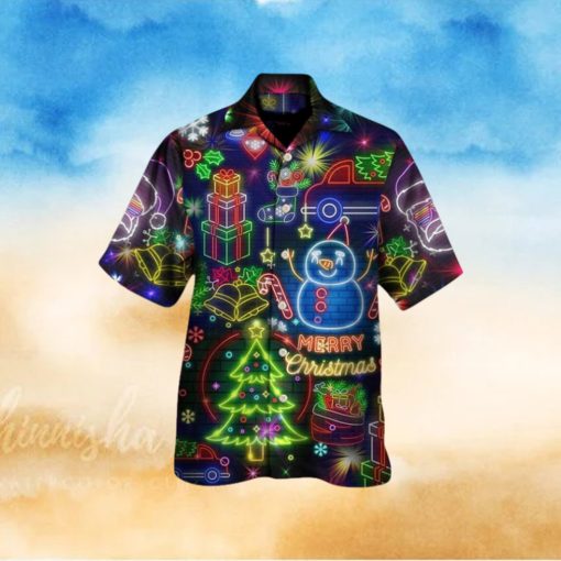 Christmas Bright Neon Lighting Hawaiian Shirt