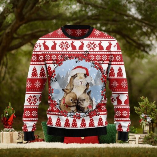 Christmas Bunny Ugly Christmas Sweater Gift For Men And Women