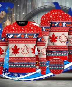 Christmas Canada Maple Leaf Ugly Christmas Sweater Special Gift For Men Women