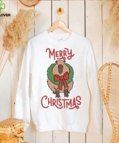 Christmas Capybara Design Graphic Shirt
