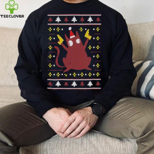 Christmas Cat Holding Gun T hoodie, sweater, longsleeve, shirt v-neck, t-shirt