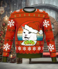 Christmas Cat Meme Ugly Sweater, Funny Christmas Sweatshirt, Cute Animal Xmas Sweater, Family Christmas Sweater, Gift For Friends