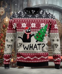 Christmas Cat What Ugly Christmas Sweaters Style Gift For Men And Women