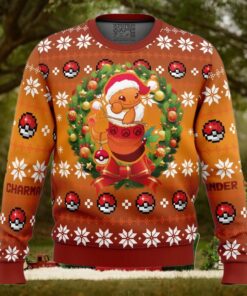 Christmas Charmander Pokemon Ugly Christmas Sweater