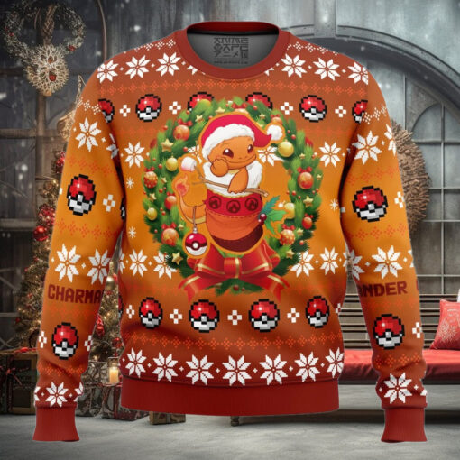 Christmas Charmander Pokemon Ugly Christmas Sweater