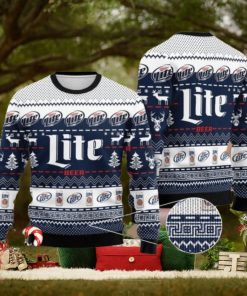 Christmas Cheers With Miller Lite Ugly Sweater, Gift for mom, Gift for dad, Christmas gift, Miller Lite ugly sweater, Miller Lite