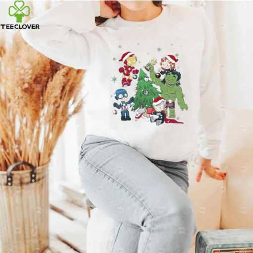 Christmas Chibi Avengers Superhero T Shirt