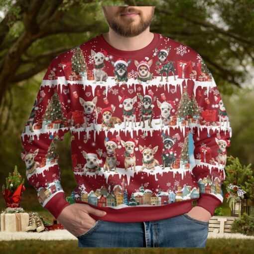 Christmas Chihuahua Ugly Sweater, Cute Dog Holiday Sweater