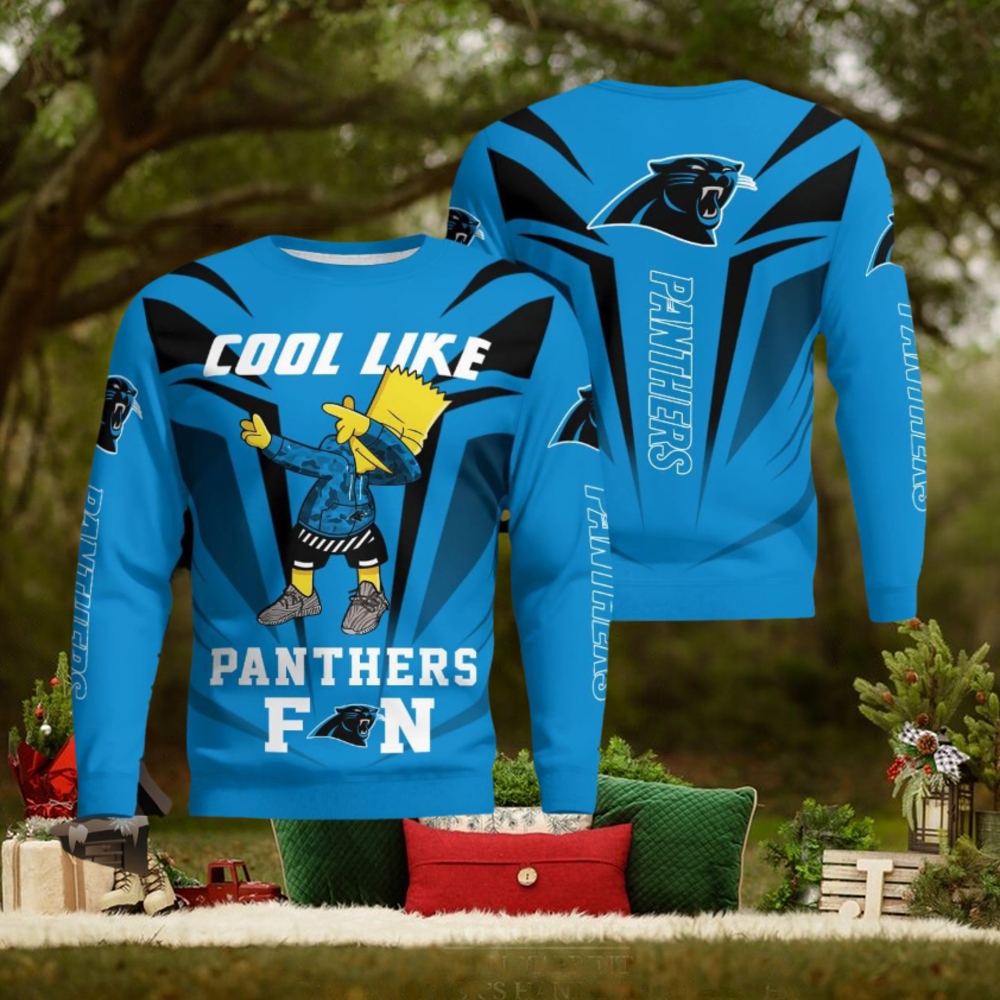 Christmas Cool Like Carolina Panthers Fan Bart Simpson Dab Knitted Sweater Gift Holidays Christmas Cool Like Carolina Panthers Fan Bart Simpson Dab Knitted Sweater Gift Holidays
