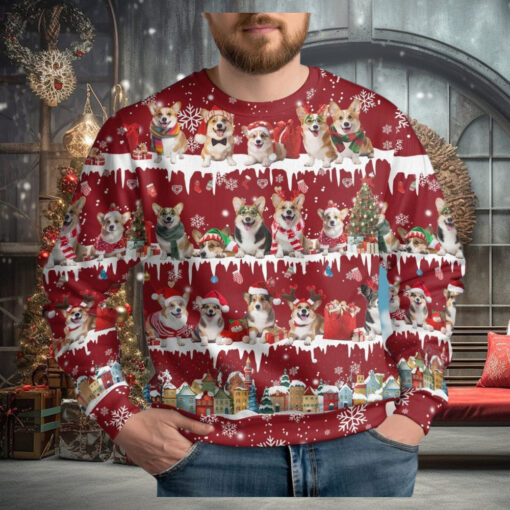 Christmas Corgi Dog Ugly Sweater