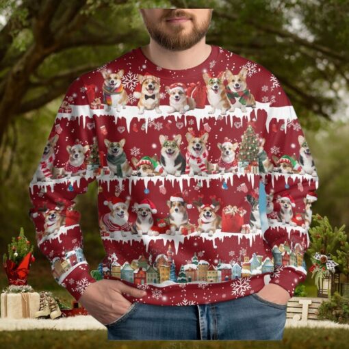 Christmas Corgi Dog Ugly Sweater