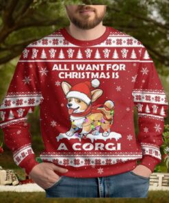 Christmas Corgi Santa Ugly Sweater, Funny Dog Christmas Sweater, Cute Animal Sweatshirt, Family Christmas Shirt, Gift For Corgi Lovers