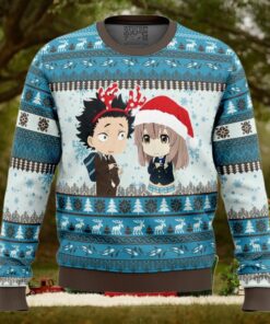 Christmas Couple A Silent Voice Ugly Christmas Sweater