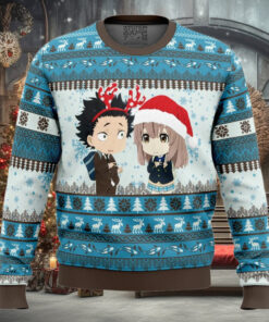 Christmas Couple A Silent Voice Ugly Christmas Sweater